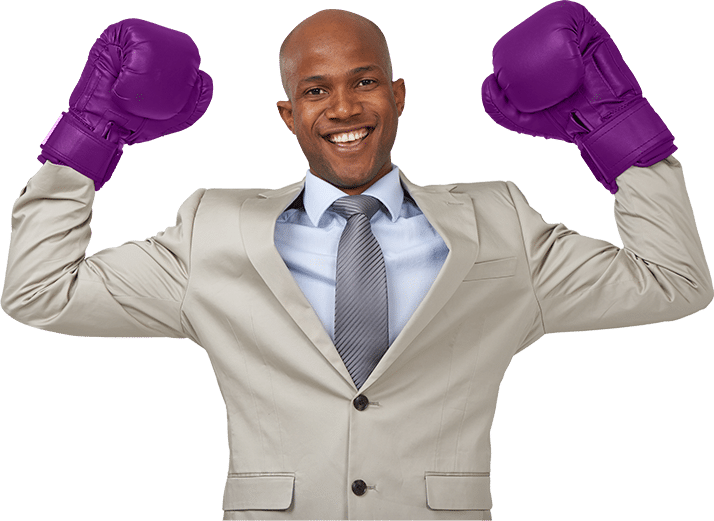 Winning businessman